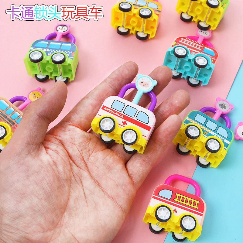 Dibujos animados ensamblado DIY bloqueo coche desbloquear bloques de construcción a juego kindergarten color manos en Movimiento del cerebro juguetes educativos
