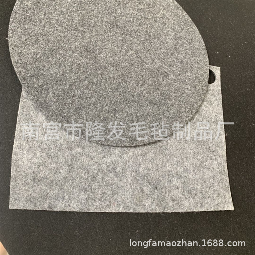 制帽毛毡无纺布 羊毛无纺毛毡布2MM3MM 手套底布不织布