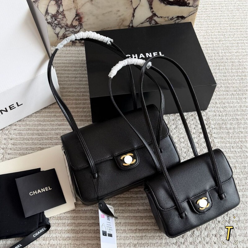 Chanel Bag 2026 New Model 26P Small Chanel Style Jennie Same Style Preppy Coco Underarm Bag Single Shoulder Crossbody Bag