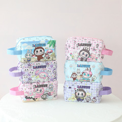 新しい泡マットlabubuかわいいアニメ学生収納バッグペン袋大容量化粧バッグ卸売り