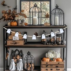 フェルトゴーストウッドビーズフラグハロウィンゴーストフェスティバルフラグホワイトゴースト暖炉パーティー装飾のためのクロスボーダー特別供給