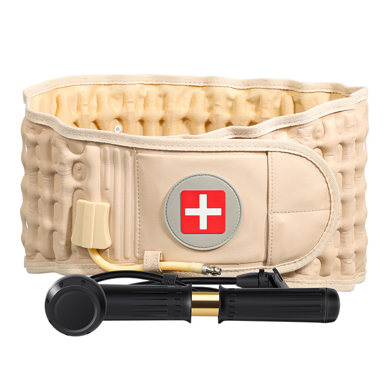 Transfronterizo caliente-venta inflable cinturón de tracción lumbar cinturón lumbar Fijo disco lumbar prominente tracción soporte de la cintura