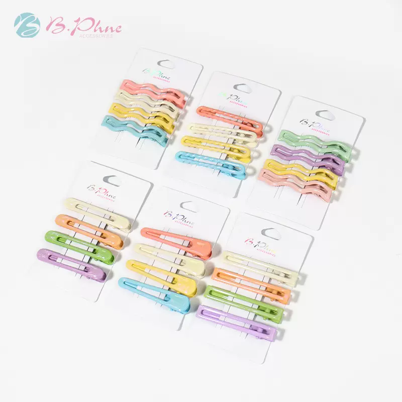 彩色发夹女后脑勺一字夹发卡前额刘海侧边碎发夹高级感夹子头饰