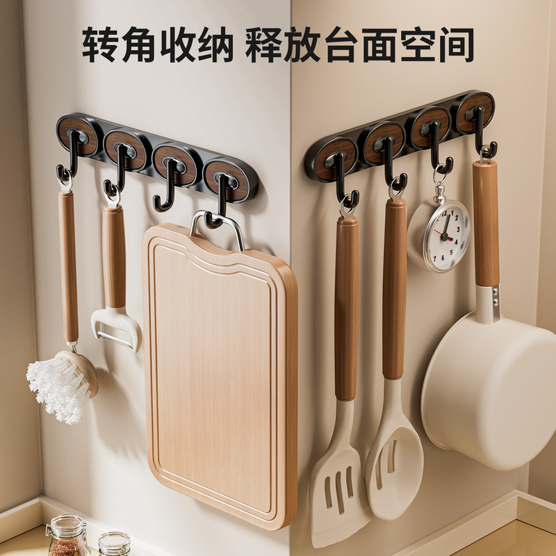 新しい楕円形フック、シングルフック、ダブルフック、3フック、4フック、家庭用多機能フック、強力フック、アンティークスタイル|undefined