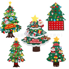 フェルトクリスマスツリー不織布新しい子供の DIY フェルトクリスマスツリークリスマス装飾ペンダントフェルトクリスマス
