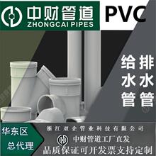 浙江中财PVC农田灌溉管园林浇地绿化排灌管排水低压排保护管节水