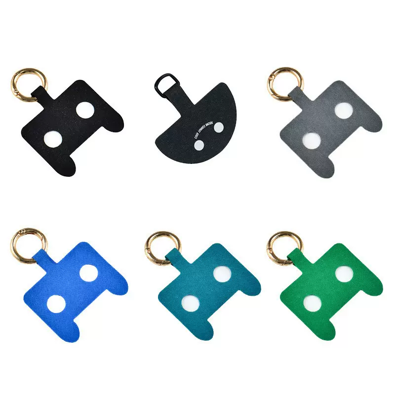 猫眼手机挂绳贴片弹簧圈防丢固定卡片壳连接神器挂件无挂绳孔夹片