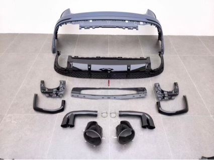 Upgrade to RSQ8 Grille Front Bumper Body Kit for Audi Q8 2018-2025