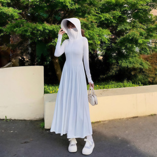 Full Body Sun Protection Clothing for Women 2025 New Style Lightweight Anti-Uv Extra Long Sun Protection Clothing Cardigan Pinch Waist Slim Jacket