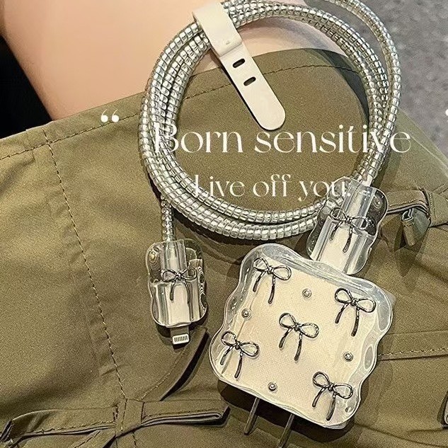 Para Apple 14 línea de datos cubierta protectora iPhone13 cargador cabezal 12promax bobinado estuche para iPad