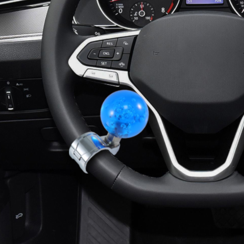 JDM car and truck steering wheel auxiliary handle power assist rotation knob ball acrylic universal power ball