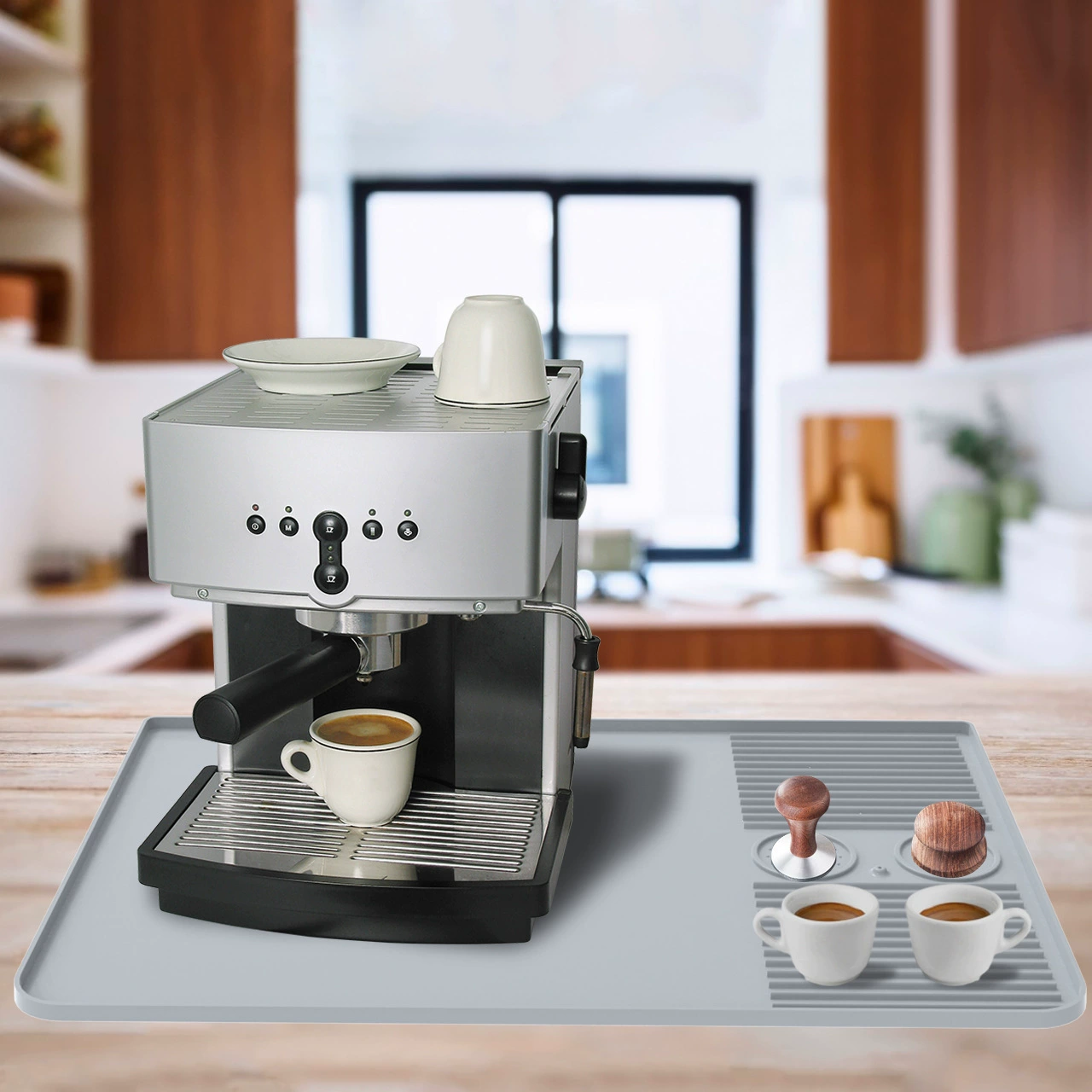Silicone non-slip coffee machine, shockproof universal protection pillow, drying rack
