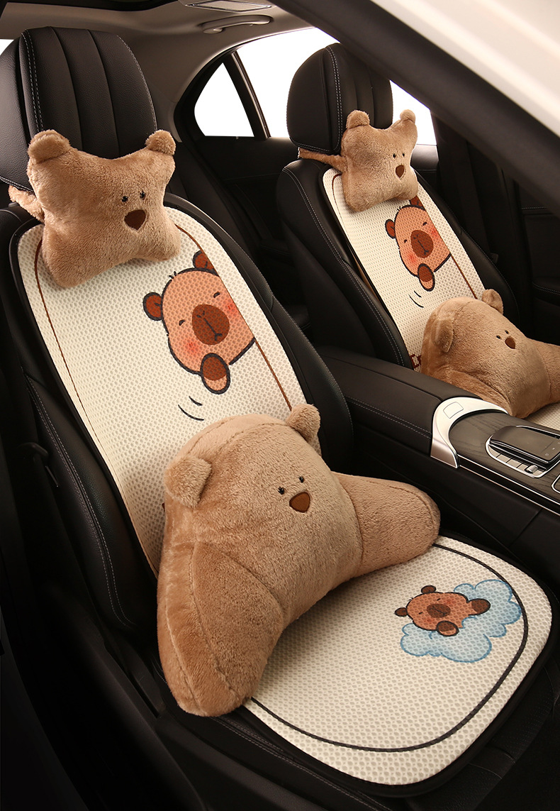 26 Car Seat Cushions for All Seasons, Trendy Seat Cushions, Car Seat Covers, New Half-Cover Rear Seat Covers for Women
