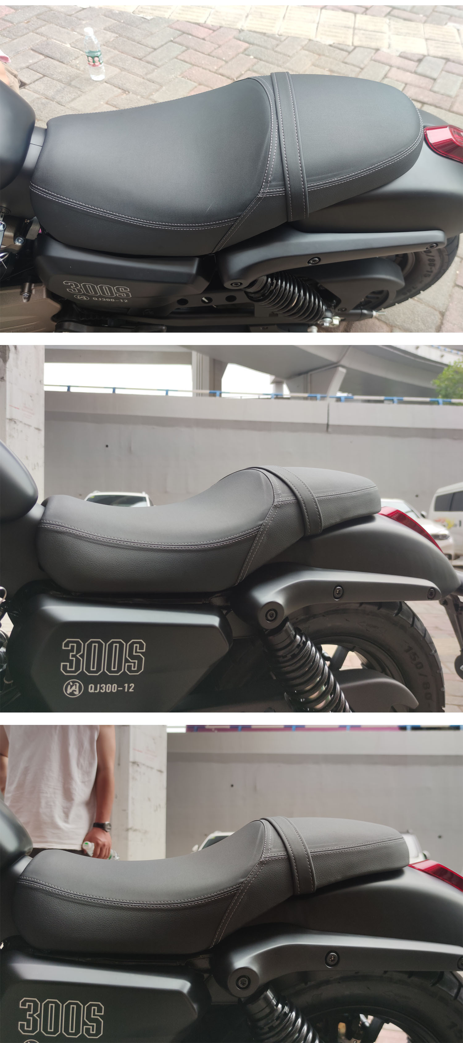 Suitable for Flash 300 Comfortable Thickeneded Waterproof, Oil-Proof, Anti-Slip, Comfortable, Wear-Resistant, Breathable and High-Rebound Motorcycle Seat Cushion
