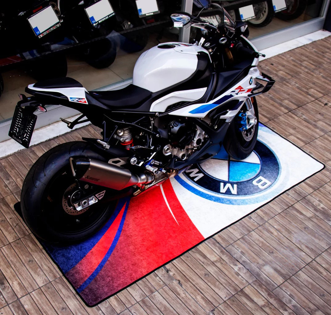 Cross-border Deplaceable Motorcycle Carpet Kawasaki Ducati Motorcycle Team Display Special Crystal Velvet Floor Mat Bedside Mat