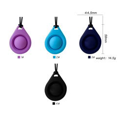 跨境熱銷  硅膠食品級解壓吊墜項鍊牙膠嬰幼兒安撫咬咬樂玩具