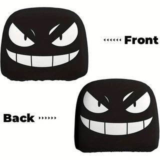 Universal seat cover — seat cover - evil-smile-double-sided-printing-1-piece