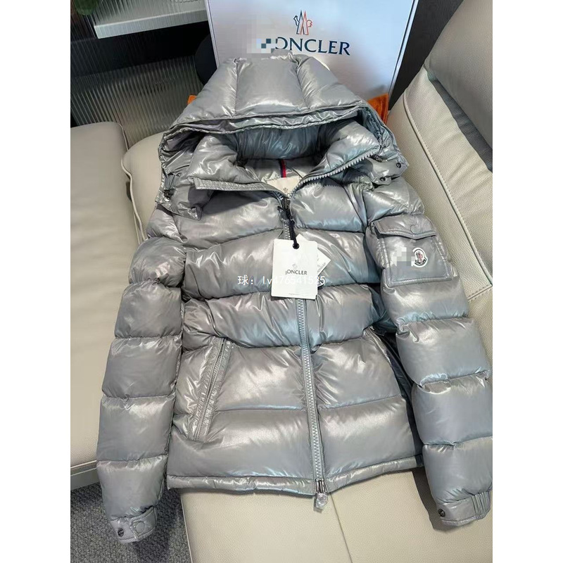 Mengjia high-end new model couple's unisex high-quality duck down short coat for winter, shiny and warm, made of synthetic fiber blend Mengjia high-end new model couple's unisex high-quality duck down short coat for winter, shiny and warm, made of synthetic fiber blend