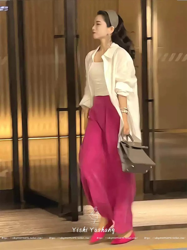 慵懒风气质御姐宽松休闲白色衬衫半裙女装2025秋冬新款时尚两件套|undefined