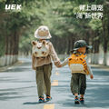 uek儿童书包男女孩幼儿园创意可爱动物包虎虎包宝宝出行小背包轻