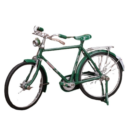 Antique bicycle model two-eight bar collection display desk decoration gift miniature bicycle photography prop