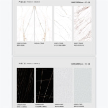 3200*1600*6mm鱼肚金岩板黑金水泥灰灰色石材台面板橱柜门板加工