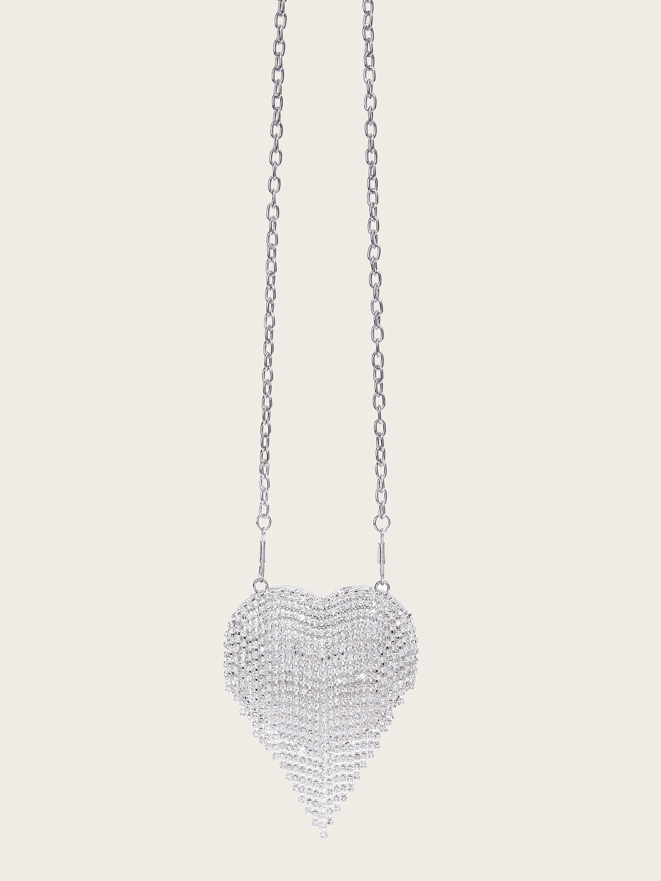 Mini Abendtasche Mit Herz-kette Für Damen_voghion.com