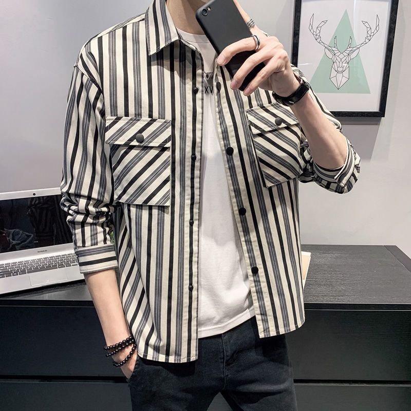 Demi-season casual autumn design shirt