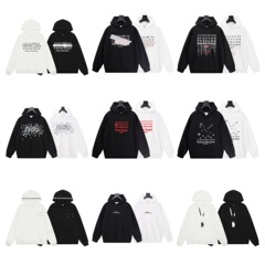 【跨境潮牌25S高品质MM6】春秋纯棉重料轻奢男女同款毛圈帽衫卫衣