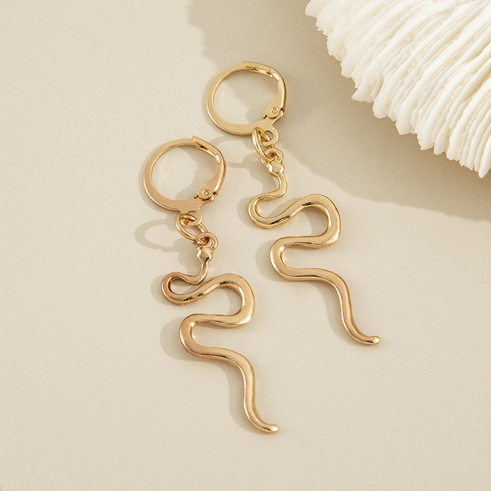 Accessoires De Boucles D&#39;oreilles Rétro Simples En Forme De S En Forme De Serpent display picture 5