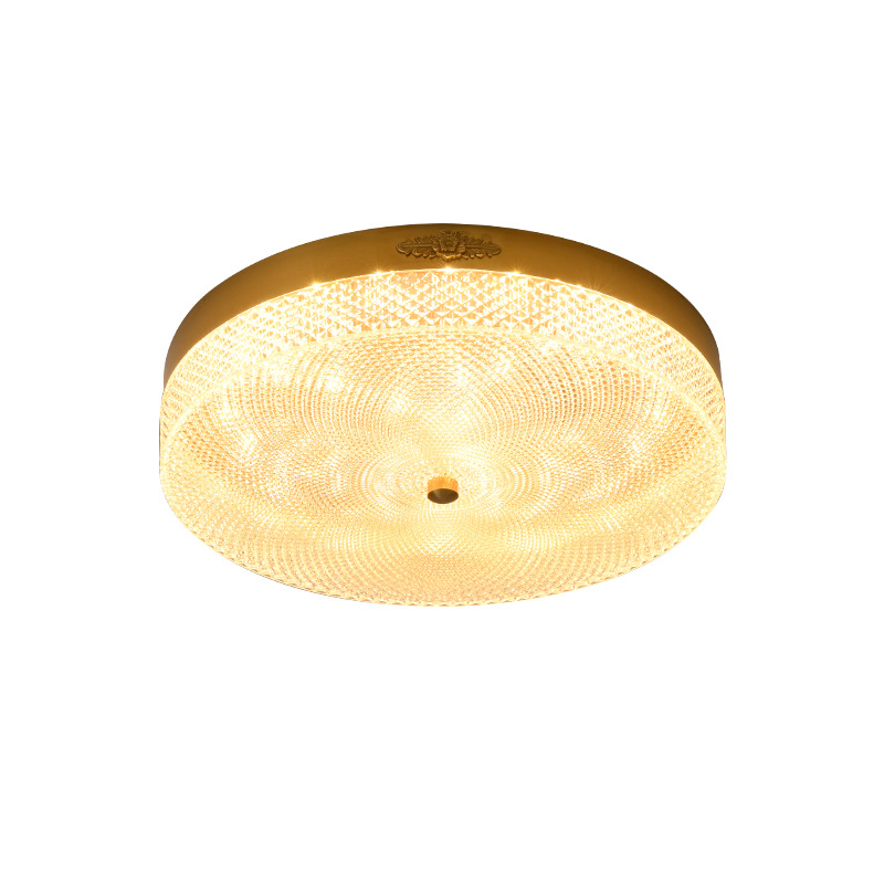 Luz de dormitorio simple moderna lujosa nueva luz de estilo chino dormitorio principal lámpara de techo LED lámpara de cobre 118L