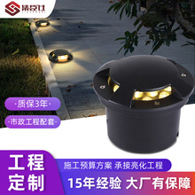 led侧透光地埋灯户外防水墙角台阶侧发光步道灯3W5W7W庭院景观灯