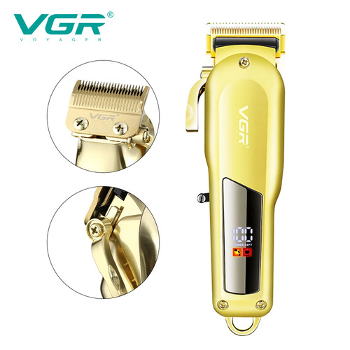 VGR278 electric hair clipper high power fast charging clipper adjustable LCD digital display hair salon home electric hair clipper