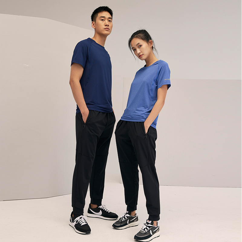 Verano deportes al aire libre casual pantalones de secado rápido hombres y mujeres NK running fitness Plus tamaño tobillo-atado pantalones en stock impreso un estándar