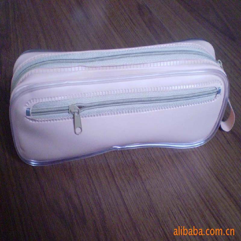 深圳PVC拉链袋胶骨袋电压袋高周波袋 软胶袋 透明袋 化妆品包装袋