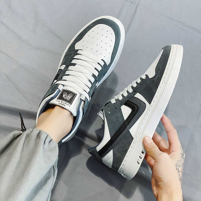 Aj Men's Shoes 2025 Spring New Trendy Casual Sneakers Men's Winter Air Force One Korean Style Versatile Trendy Shoes