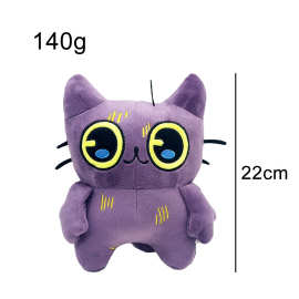 跨境新品tostada plush 游戏周边灰色小猫毛绒公仔玩偶