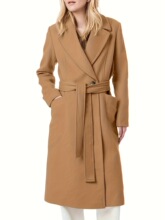 J 59011 V Neck Tie Belt Long Coat ���sV�Ië�ش��� ���l