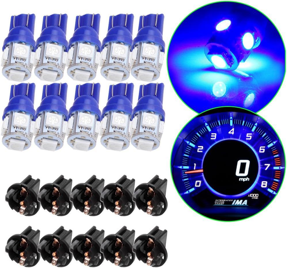 T10 lámpara de ancho T10 con base 10 lámparas de instrumentos de automóviles LED lámparas de instrumentos de automóviles luces interiores