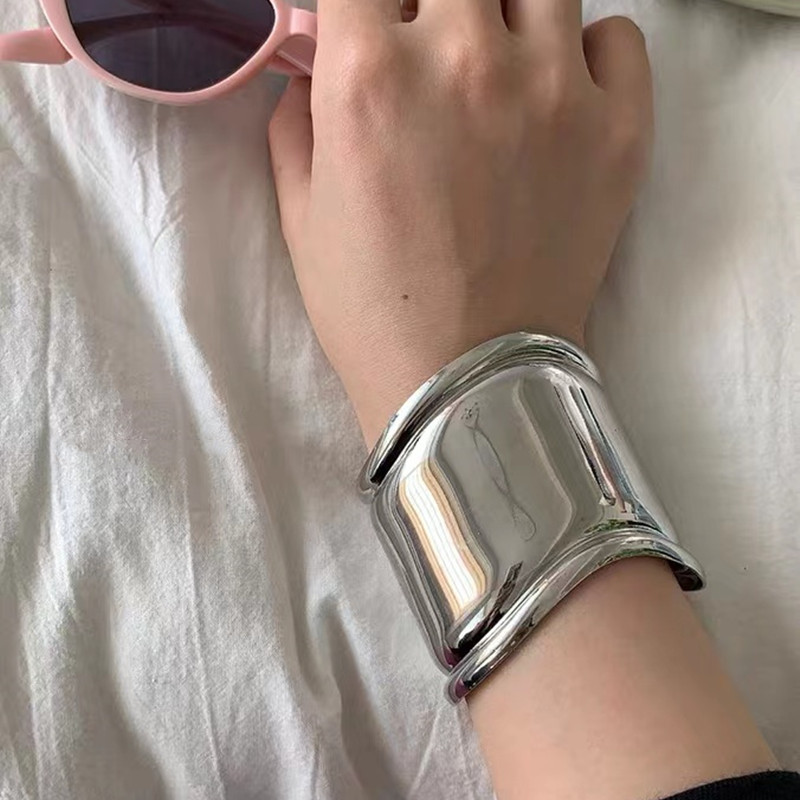 50g Weight Cuff Bracelets Jewelry Accessory Type Ig Style Exaggerated Geometric Metal Plating Women's Cuff Bracelets