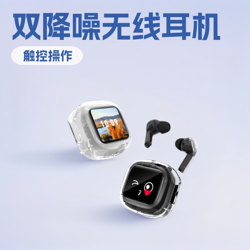 A7 Color Screen Anc+Enc Dual Noise Reduction Wireless Headphones New Model Suitable for In-Ear Jbl Bluetooth Headphones with Long Battery Life