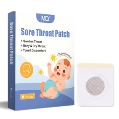 MQ Cross-border English Packaging Sore Throat Patch Lozenge Throat Patch Acupoint Patch Dropshipping One Piece