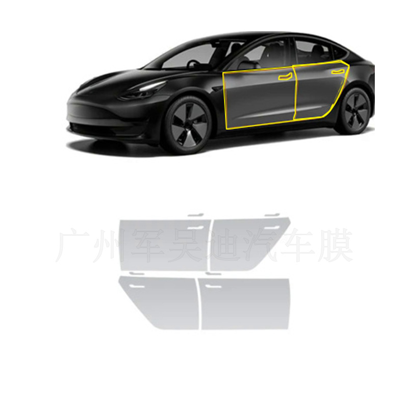 Cross-border special for Tesla 3(2021-2023) car pre-cut TPU paint protective film PPF