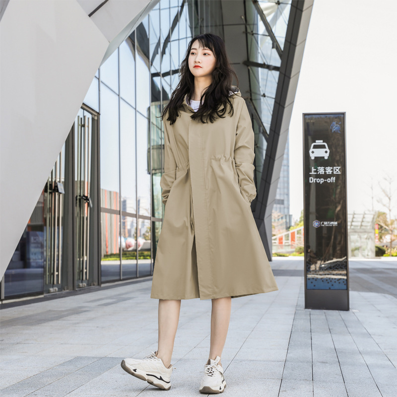 Cross-border golf raincoat long windbreaker for men and women fashion slim waist adult windproof waterproof one-piece wholesale