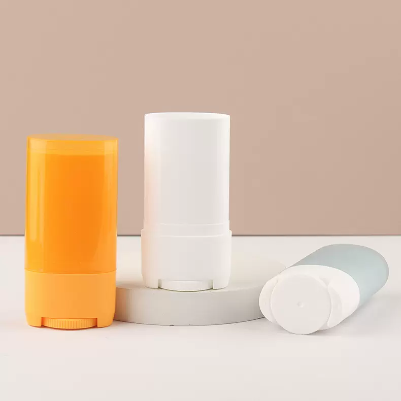 15g底部旋转香膏管空管 固体除臭膏棒艾草棒防晒棒彩妆包材批发