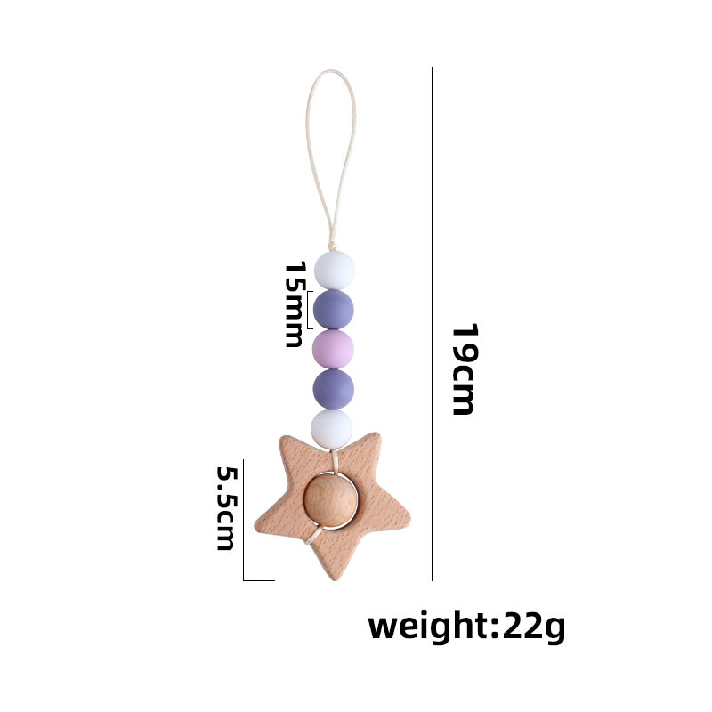 Creativo DIY nuevo Haya estrella de cinco puntas juguete colgante contraste color silicona estrella llavero colgante bolsa colgante