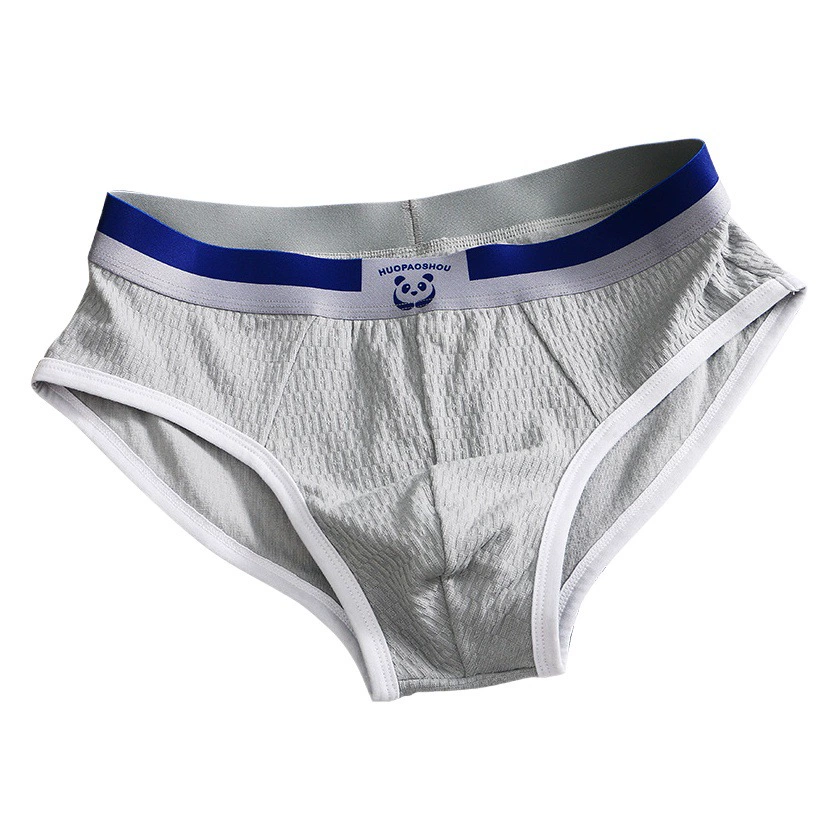 Мужское треугольное Мужское нижнее белье Huajielong, хлопковое нижнее белье, трусы больших размеров, простые дышащие тонкие трендовые волосы поколения