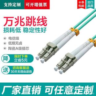 Multimode Fiber Optic Cable Lc-Lc 10g Multimode Fiber Optic Jumper Om3 10g Om4Om5 Carrier-Grade 50/125 Optical Cable