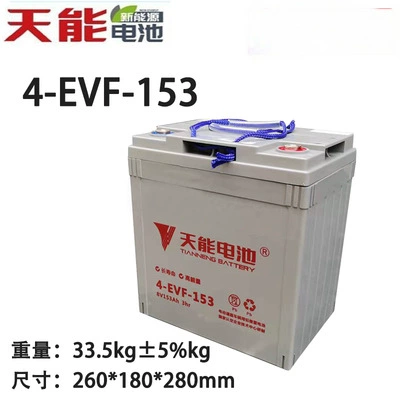 Tianneng 4-Evf-153/150T 8V150A Patrol Car battery/battery