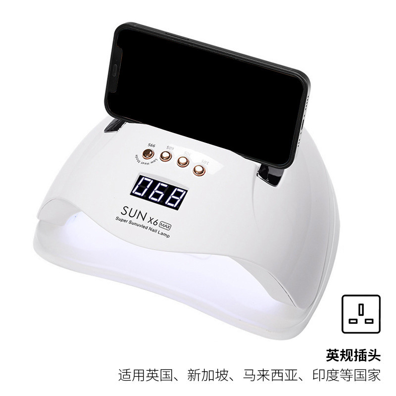 Nueva lámpara de fototerapia de uñas de alta potencia 220W máquina de fototerapia de secado rápido lámpara para hornear uv esmalte de uñas uñas lámpara de uñas transfronteriza